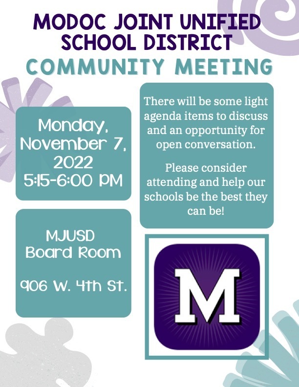 Image of community meeting flyer